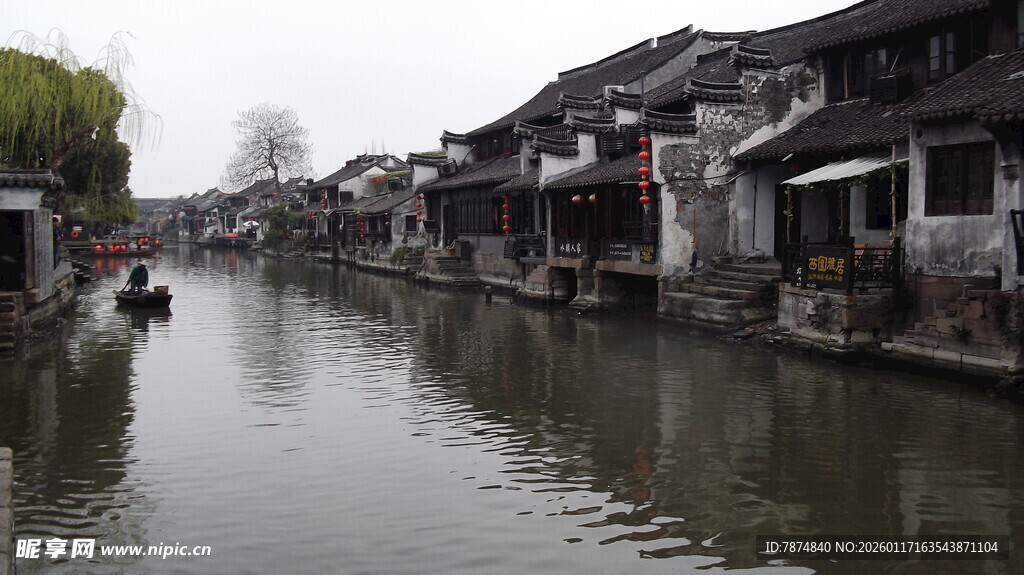 江南水乡河道风景