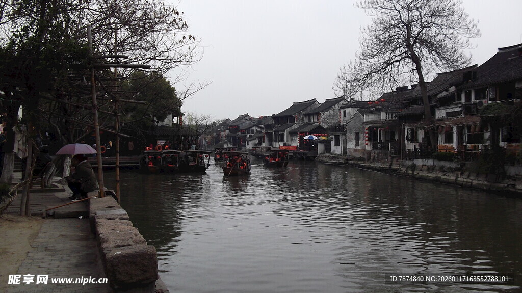 江南水乡河道风景