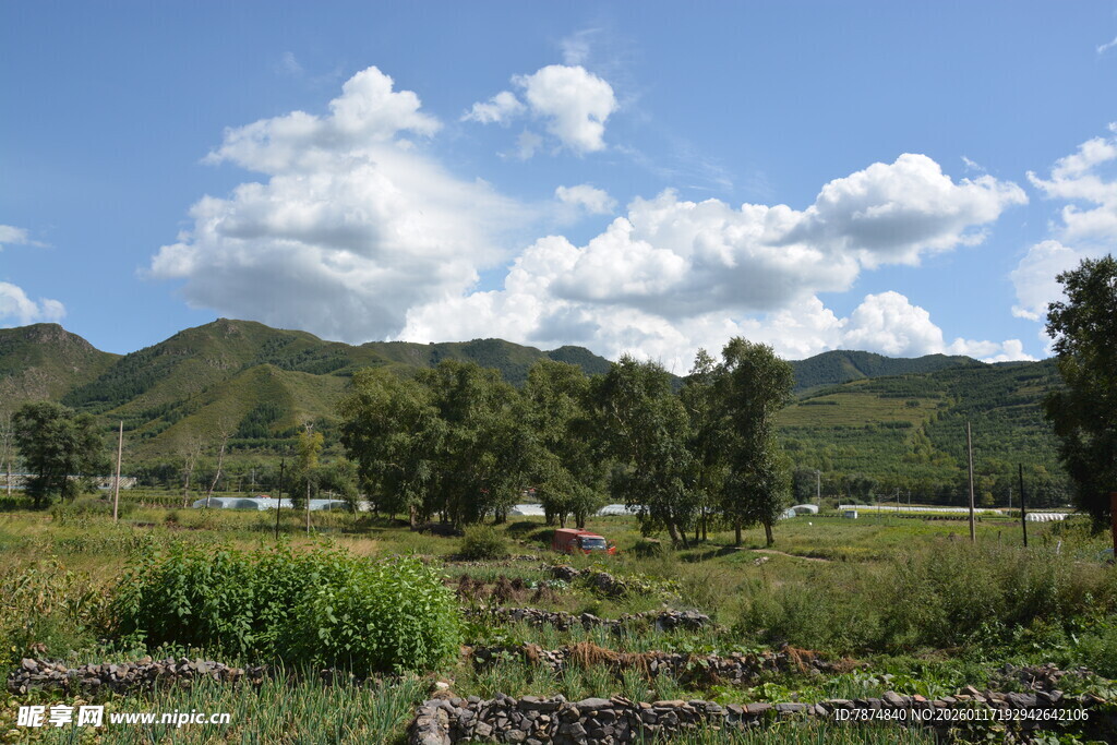 田园山野风光图
