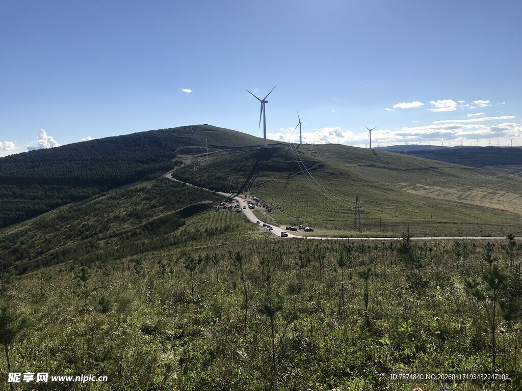 山间风电景观