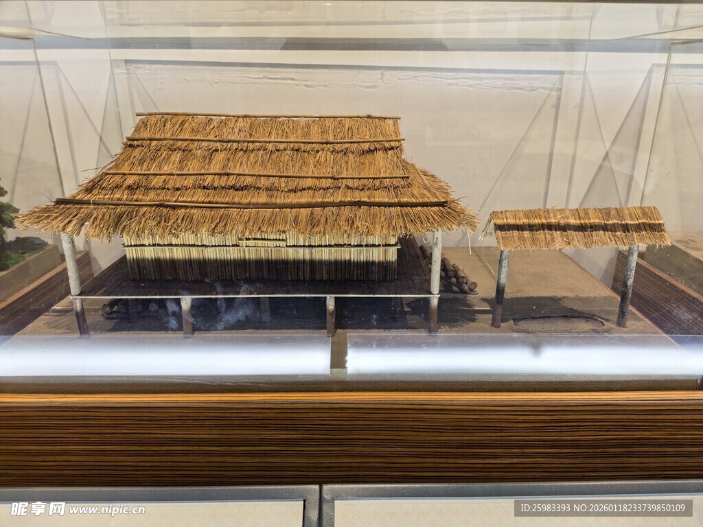 茅屋建筑模型
