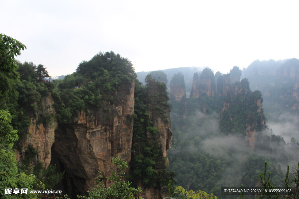 张家界奇峰异石美景