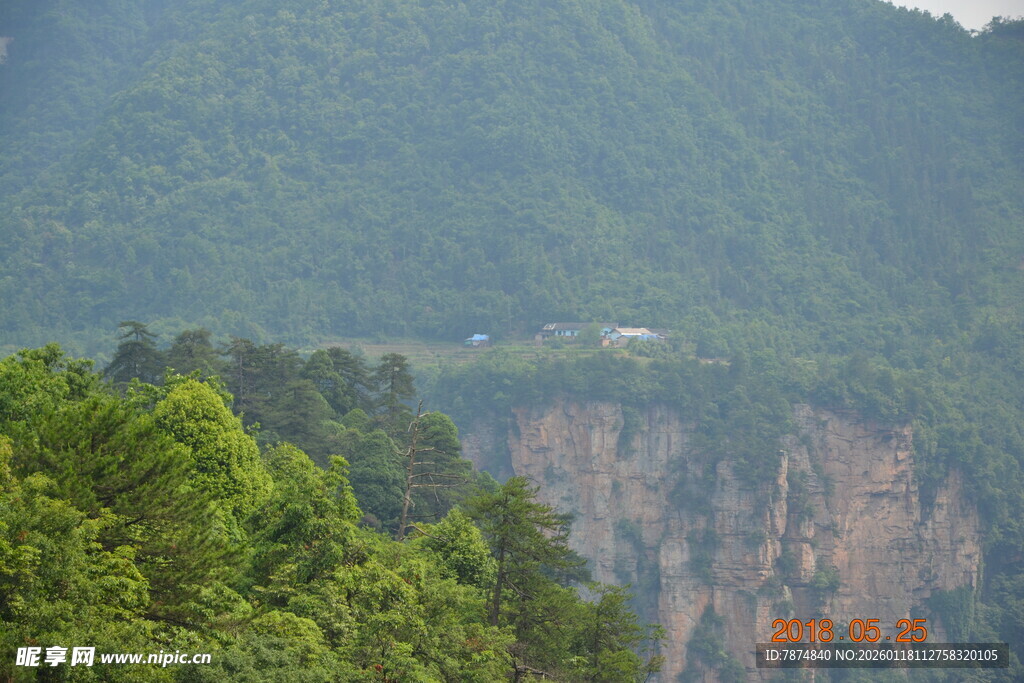 青山峻岭间的绿意风光