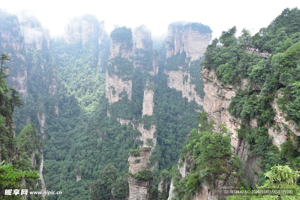 张家界奇峰异石美景