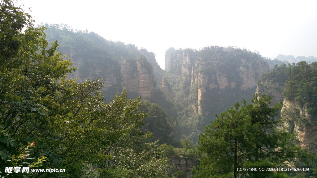 壮美张家界奇峰景观