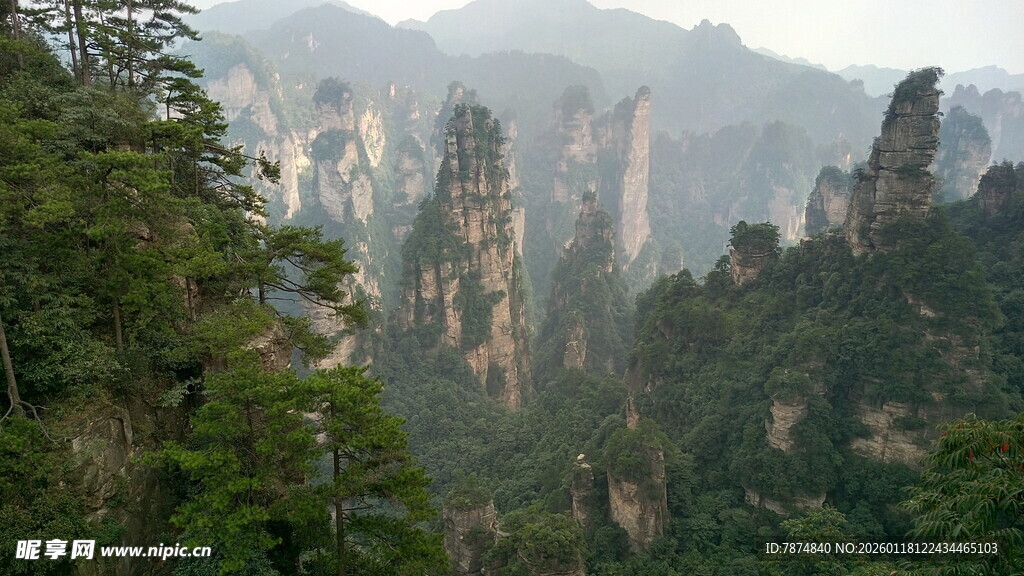 张家界奇峰美景