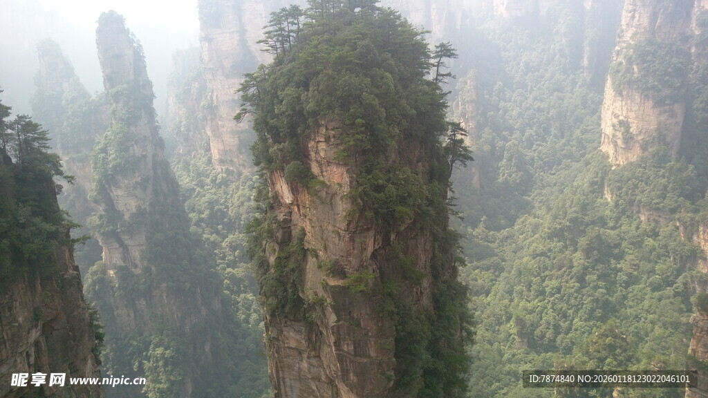 张家界奇峰 自然奇观