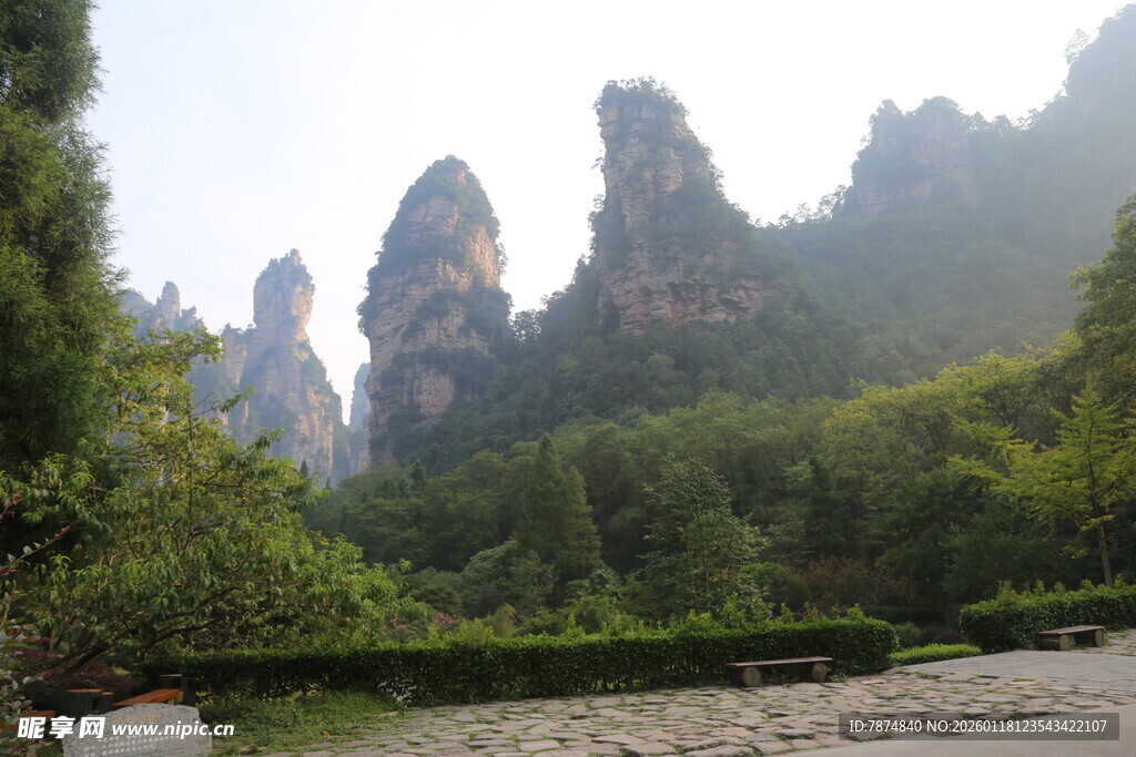 张家界奇峰异石秀丽风光