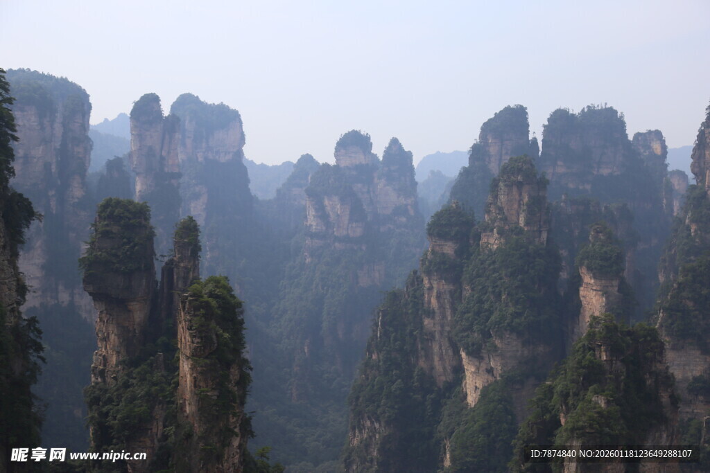 张家界奇峰林立美景