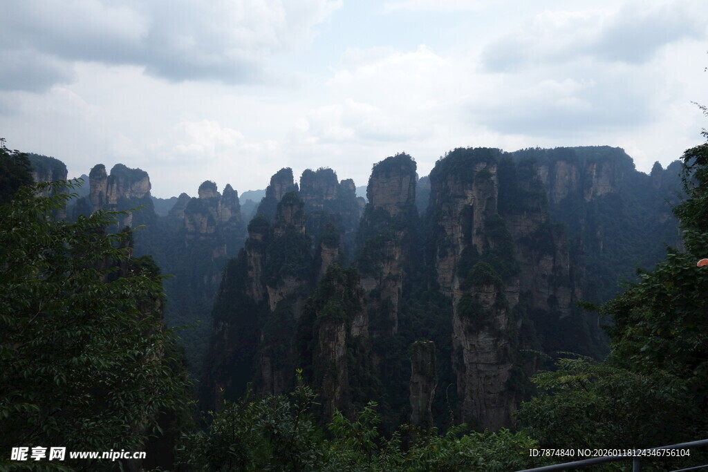 张家界奇峰林立景观