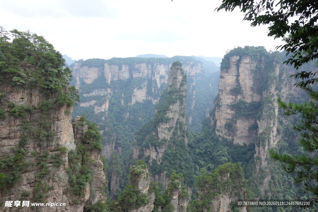 张家界奇峰壮丽景观