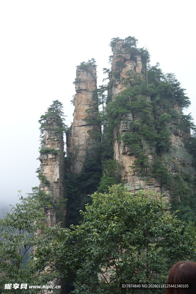 奇峰异石的壮丽自然景观