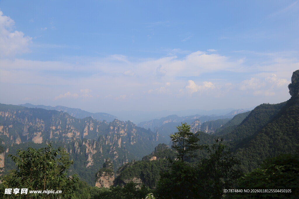 壮美张家界奇峰景观