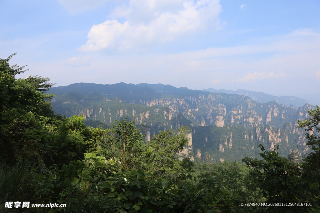 山峦叠翠间的绿意景致