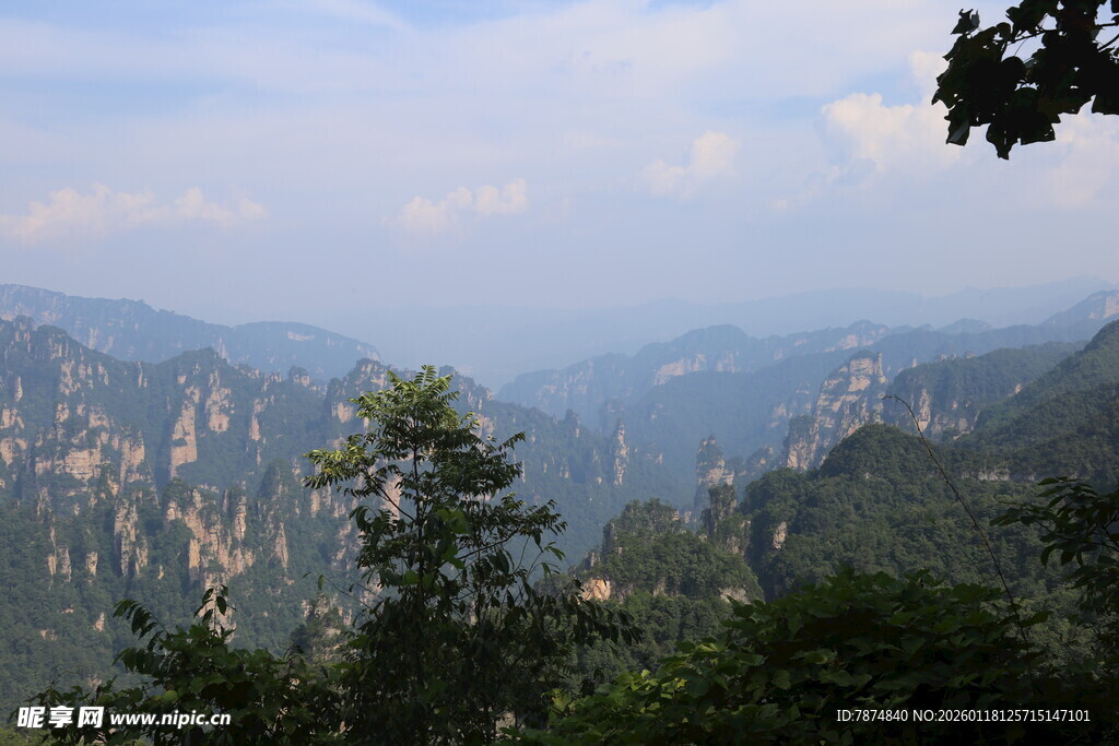 壮美张家界山峦风景