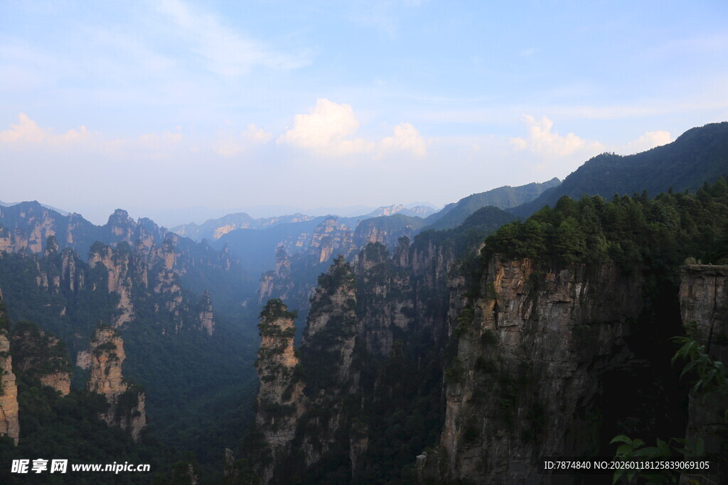 壮丽张家界奇峰景观