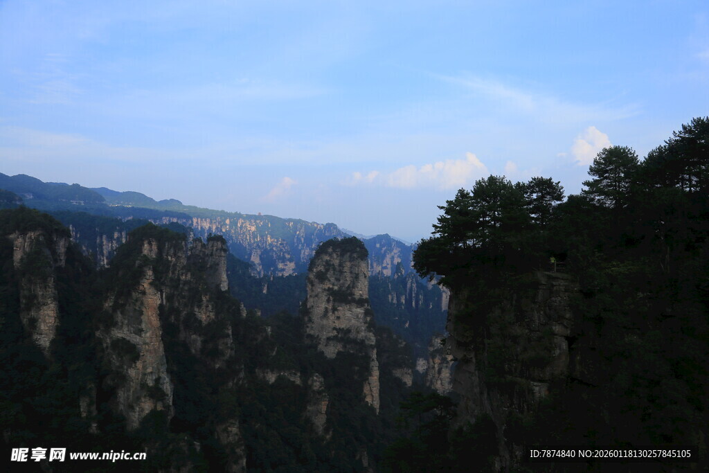 壮美张家界奇峰景观