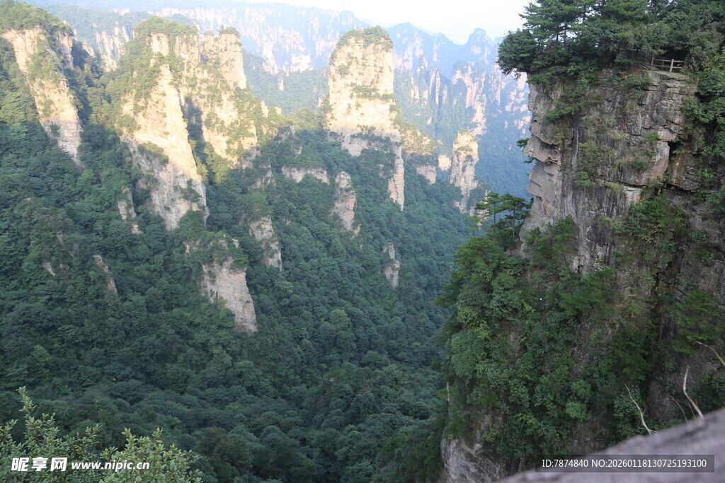 壮丽张家界奇峰景观