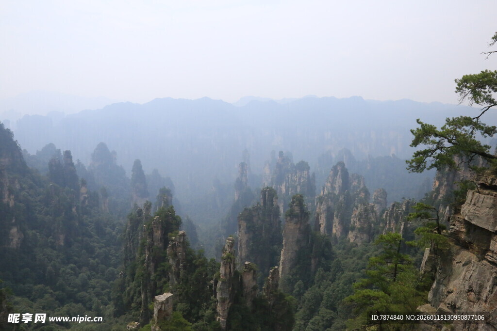 壮美张家界奇峰景观