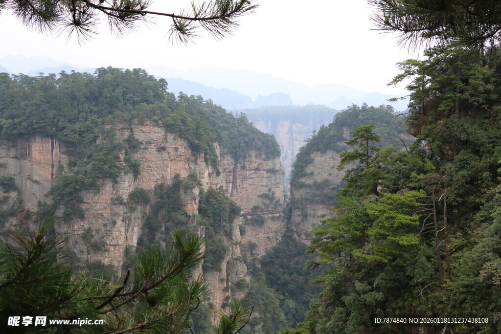 张家界壮丽峡谷景观