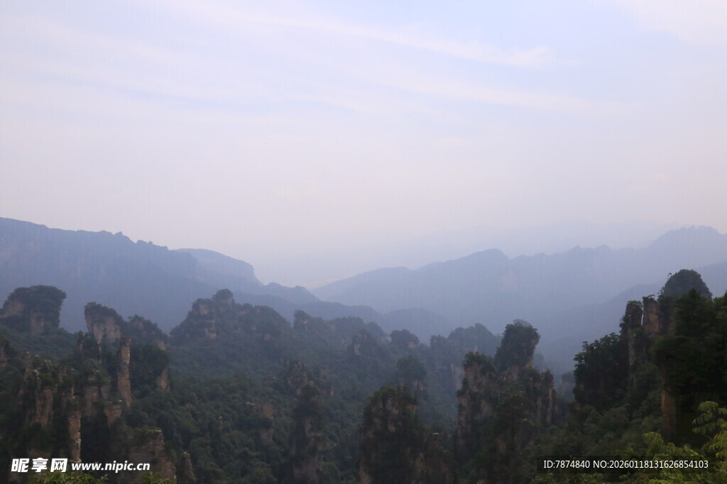 山林晨景 雾气弥漫