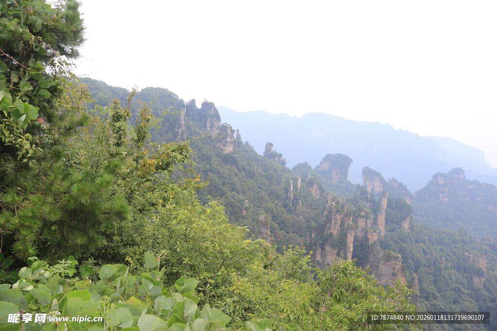 山林奇峰景色