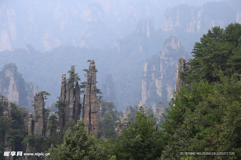 张家界奇峰异石景观