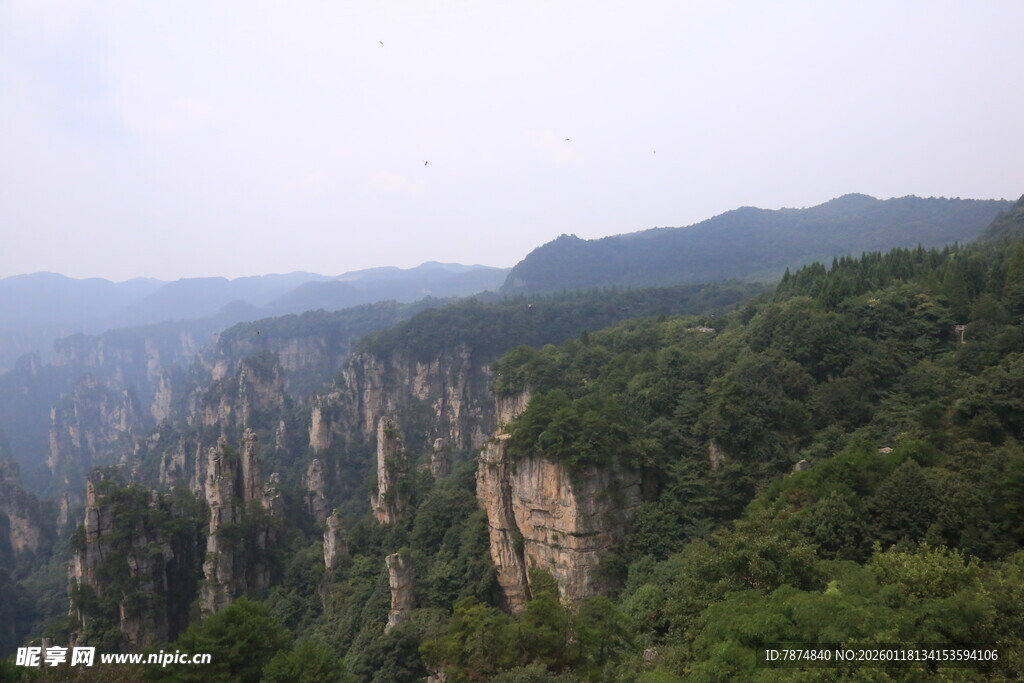 张家界奇峰林立壮美景观