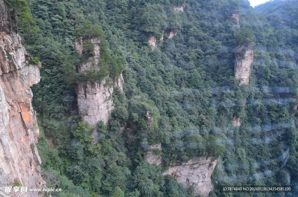 壮丽险峻的山林景观