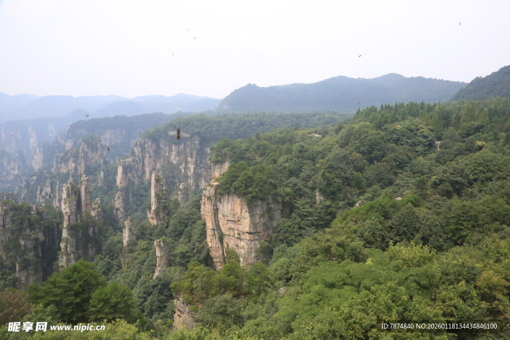 张家界奇峰异石景色壮美