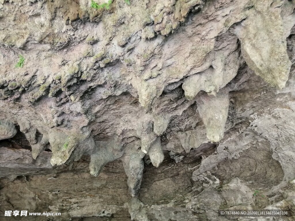 岩石表面的独特纹理