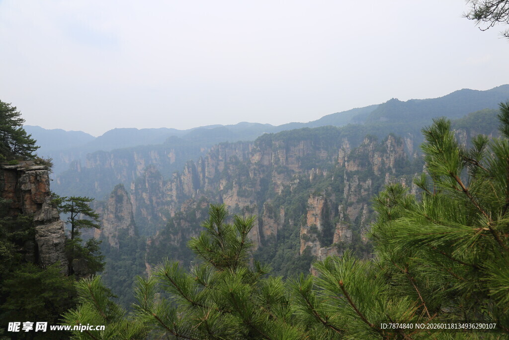 张家界壮丽山峦景观
