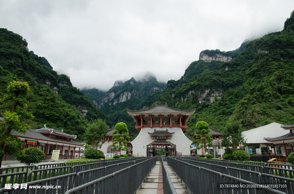山间古建景观