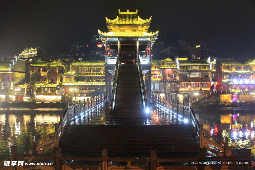重庆洪崖洞夜景璀璨