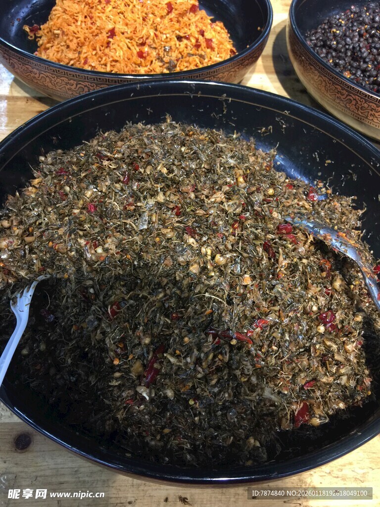 多样干货食材展示