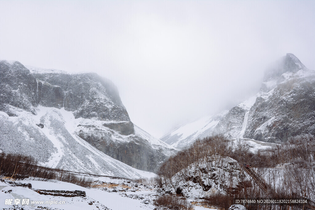 雪山壮丽雪景