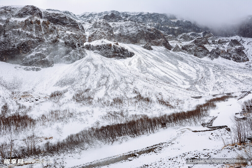 雪山壮丽雪景