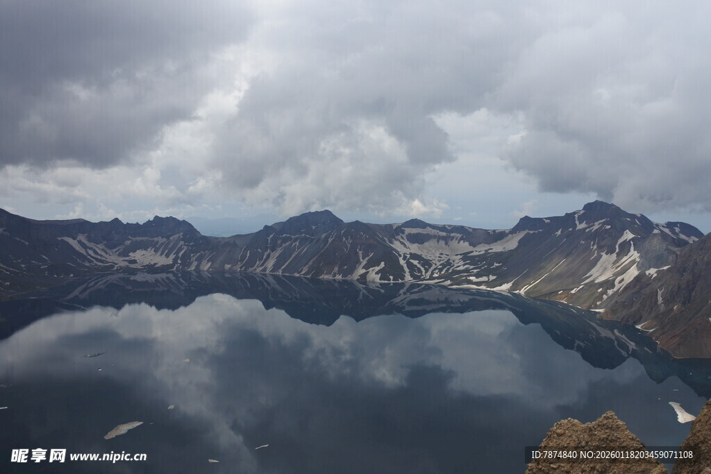 长白山天池壮丽山水景观