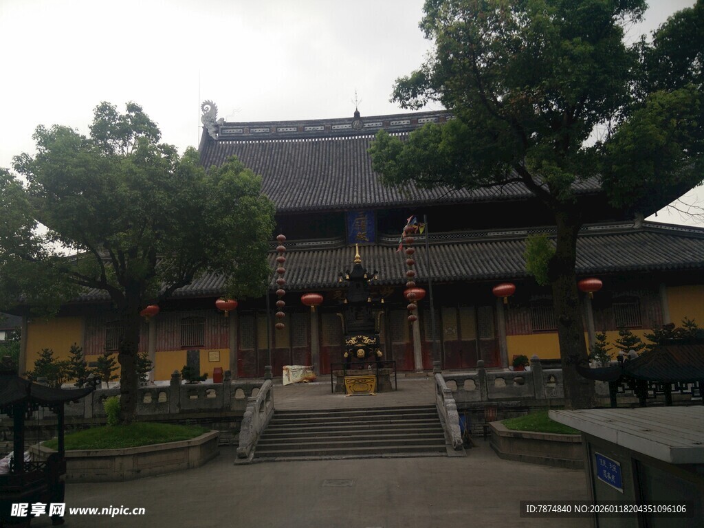 古雅中式建筑庭院景观