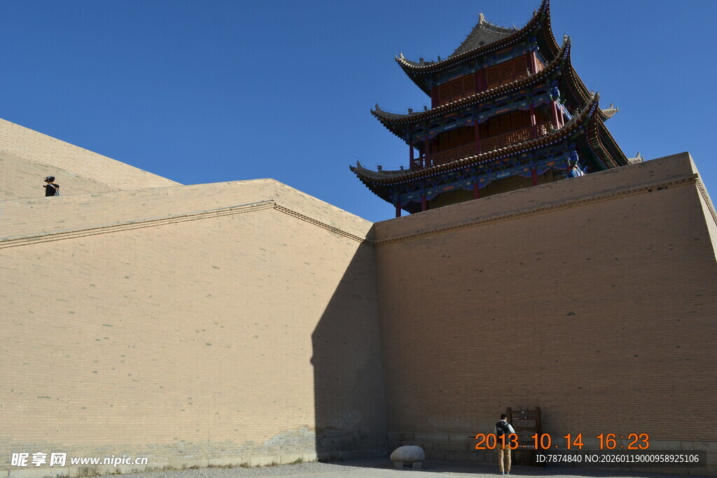 嘉峪关古建筑一角