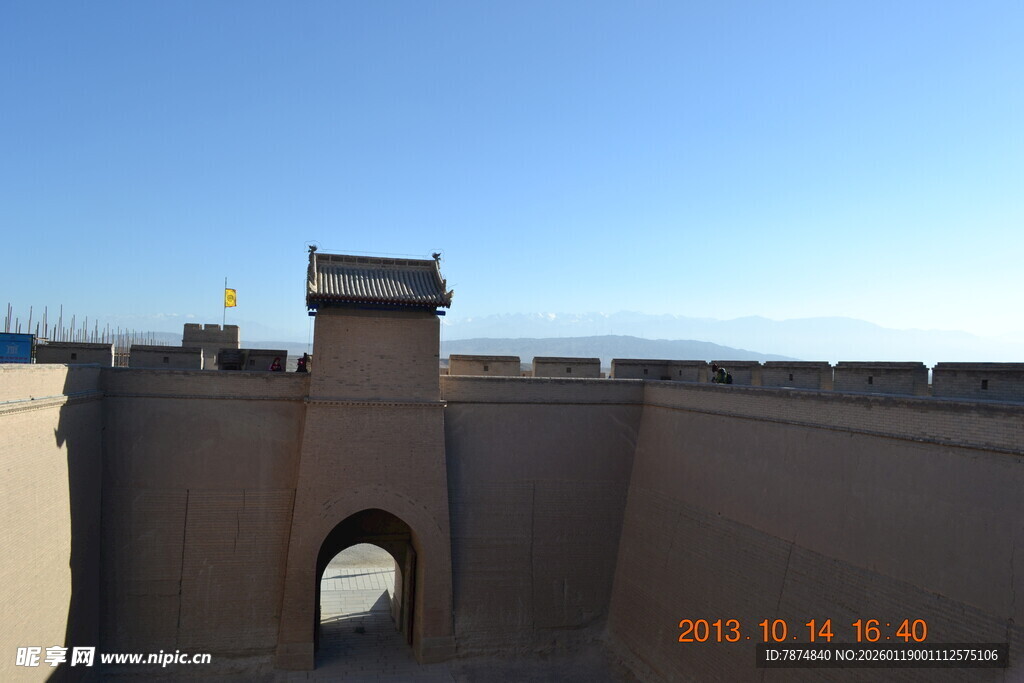 古老城墙建筑景观