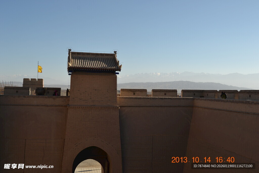 嘉峪关城楼景观