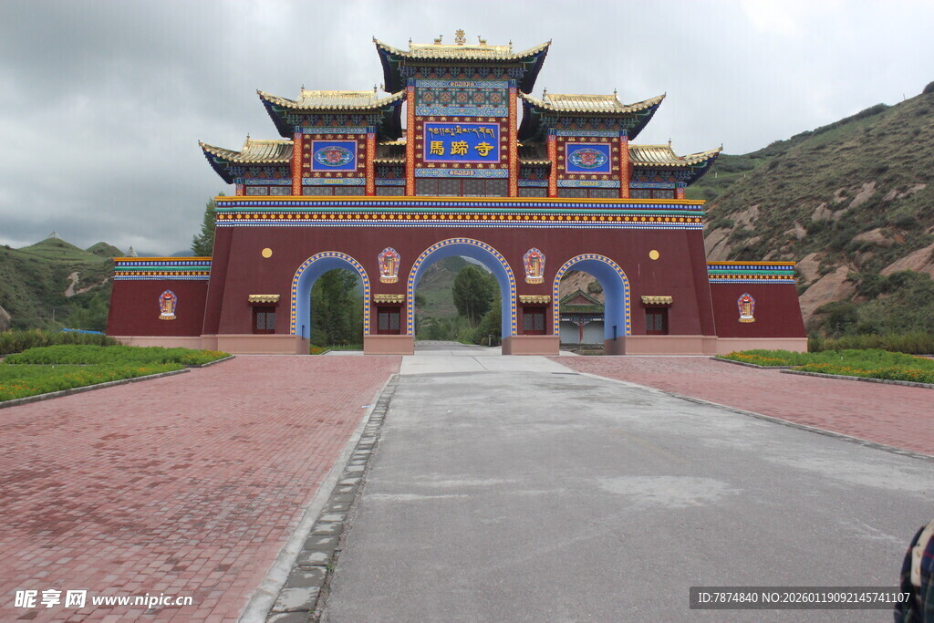 中式门楼建筑景观