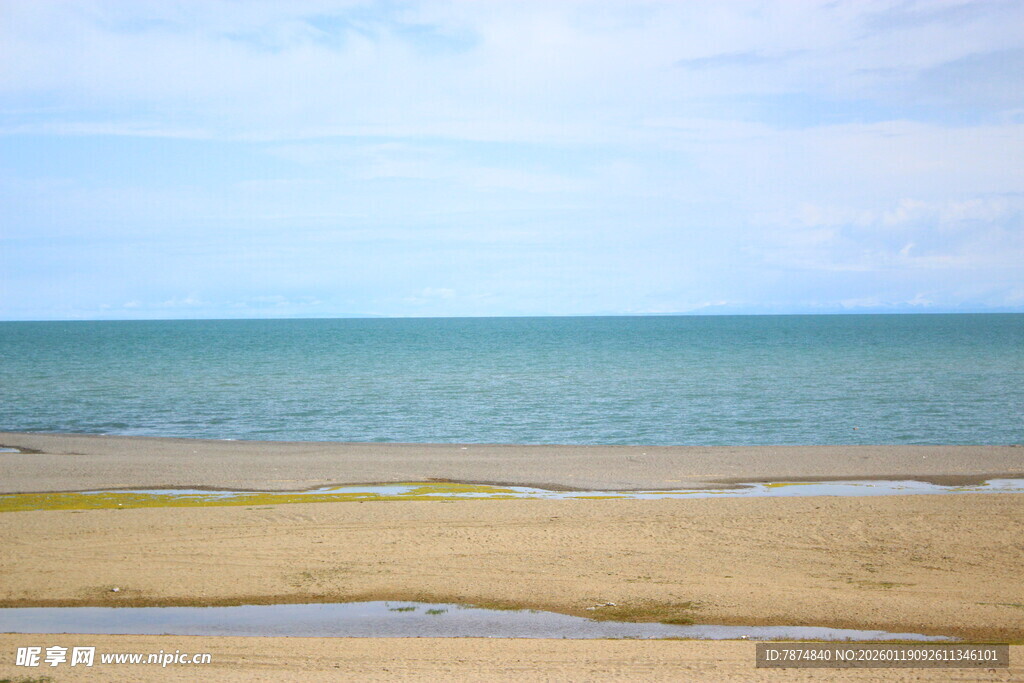 宁静海滩 辽阔海洋风光