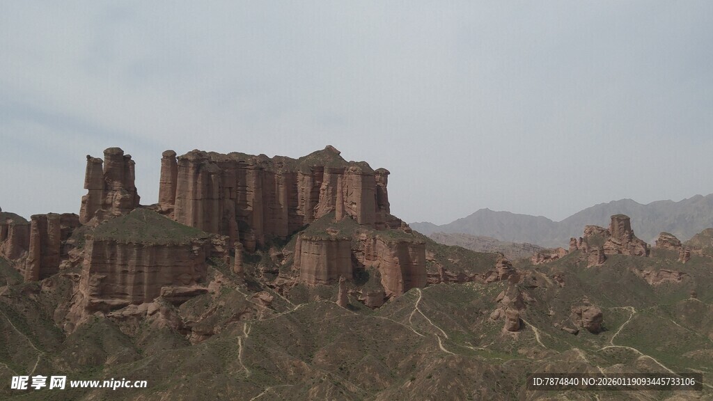 壮丽丹霞地貌景观