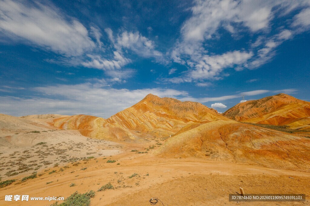 壮丽多彩的沙漠风光