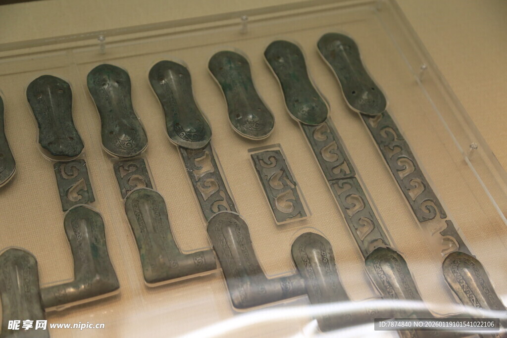 古代青铜兵器展示