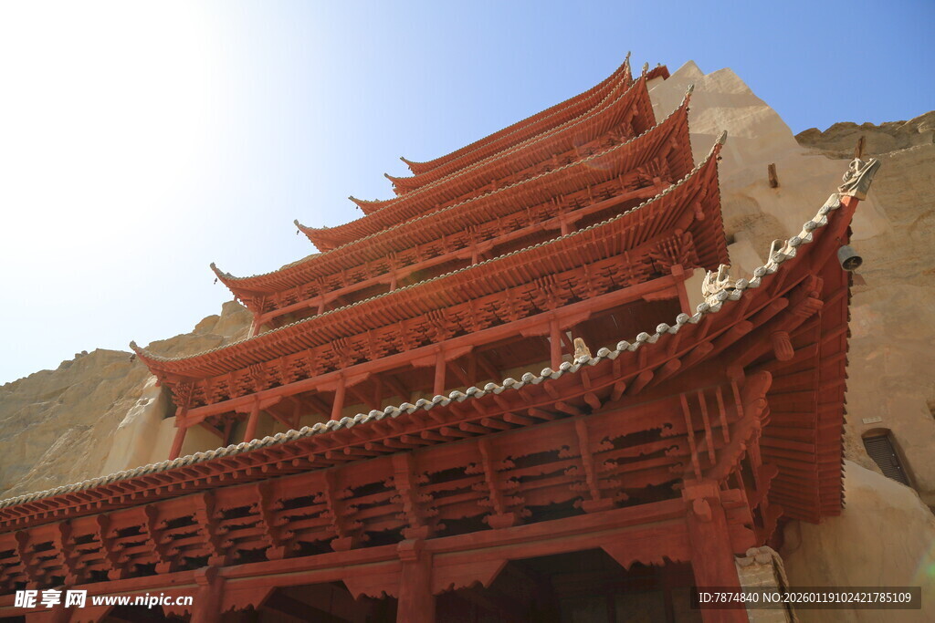 敦煌古建筑 尽显古韵风采