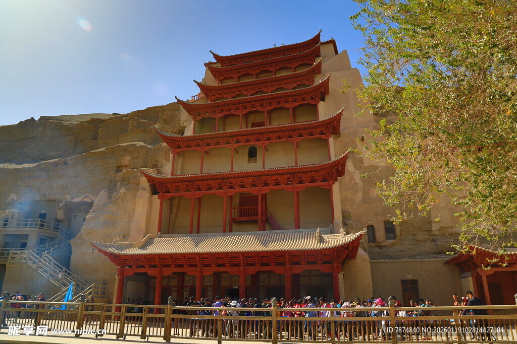 敦煌莫高窟精美古建筑
