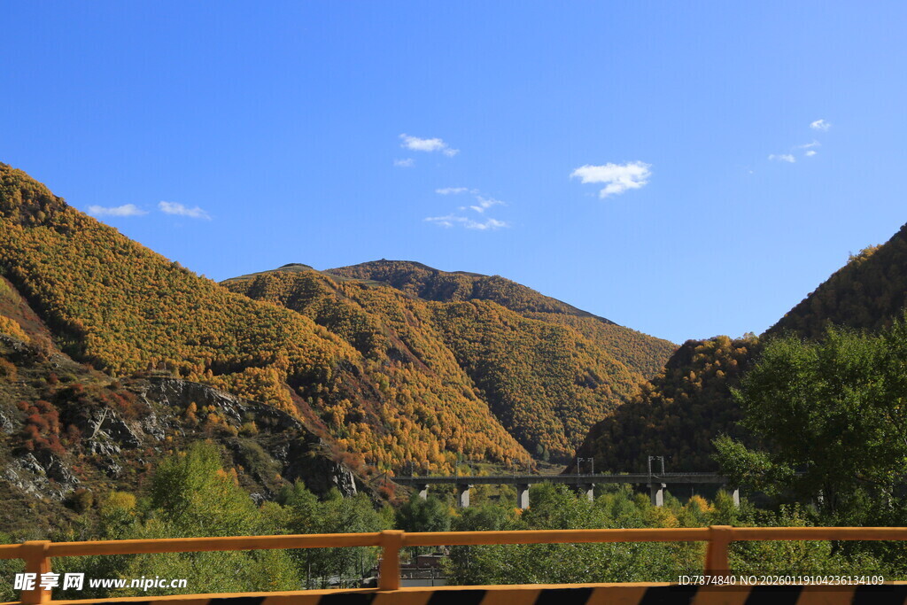 山间美景 秋色绚烂
